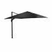 Hawaii zweefparasol Deluxe 300x300 cm - frame donker grijs - doek zwart