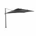 Hawaii Big Pole zweefparasol 350x350 cm - frame donker grijs - doek zwart