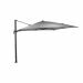 Hawaii Big Pole zweefparasol 350x350 cm - frame donker grijs - doek licht grijs