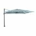 Hawaii Big Pole zweefparasol 350x350 cm - frame donker grijs - doek mint grijs