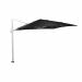 Hawaii Big Pole zweefparasol 350x350 cm - frame wit - doek zwart