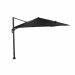 Hawaii Lumen LED zweefparasol 300x300 cm - frame donker grijs - doek zwart