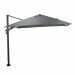 Hawaii Lumen LED zweefparasol 300x300 cm - frame donker grijs - doek donker grijs