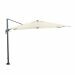 Hawaii M zweefparasol 270x270 cm - donker grijs - doek ecru - bkeus