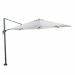 Hawaii M zweefparasol Ø330 cm - frame donker grijs - doek licht grijs