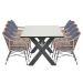 Lucas tuinset 9-delig bruin - New Castle tuintafel 300x100 cm