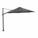 Hawaii zweefparasol Ø350 cm - frame donker grijs - doek zwart