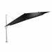 Hawaii King pole zweefparasol 400x400 cm - frame mat wit - doek zwart