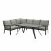 Senja lounge dining set 3-delig links - donker grijs
