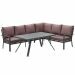 Senja lounge dining set 3-delig rechts - koper