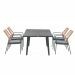 Ross tuinset 5-delig koper - Sendai tuintafel 170x100 cm