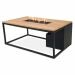 Cosiloft lounge gas vuurtafel 120 cm - teak top