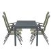 Santos tuinset 5-delig groen - Palmas tuintafel 160x100 cm