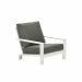 Coba loungestoel - wit / mos groen