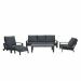 Coba loungeset 5-delig - donker grijs