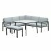 Tropea lounge dining set 5-delig - mint grijs