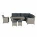 Alaska lounge dining set 6-delig rechts - vintage willow