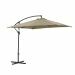 Corfu zweefparasol 250x250 cm - frame donker grijs - taupe