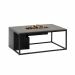 Cosiloft lounge vuurtafel 120 cm zwart - grey top