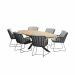 Fabrice tuinset 7-delig - Prado tuintafel 240 x 115 cm
