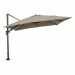 Hawaii Zweefparasol 300x300 cm donker grijs-taupe
