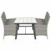 Sharon tuinset 7-delig vintage willow - Moreno tuintafel 250x100 cm