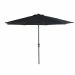 Parasol Lotus Ø300 cm donker grijs-zwart