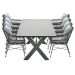 Lucas tuinset 9-delig - New Castle tuintafel 300x100 cm
