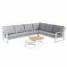 Gigi loungeset 6-delig - 2 stonic loungetafels