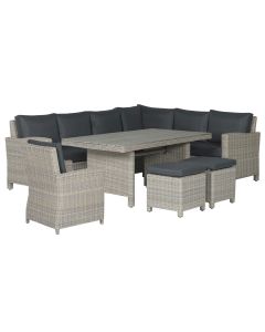 Norma lounge dining set 6-delig rechts - vintage willow
