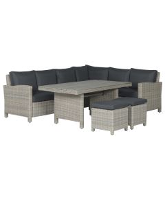 Norma lounge dining set 5-delig rechts - vintage willow