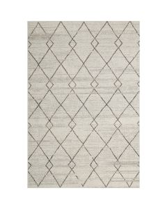 Buitenkleed Diamonds ecru/zwart 120x170 cm