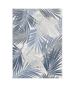 Buitenkleed Naturalis 120x170 cm - palm leaf blue