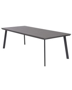 Penedo tafel 230x100 cm carbon black - grijs 