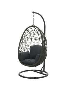 Hangstoel Panama swing egg - rope mos groen