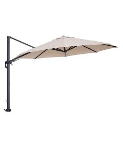 Hawaii Zweefparasol Ø350 cm donker grijs/ecru