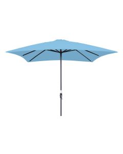 Lotus parasol 250x250 - donker grijs / licht blauw