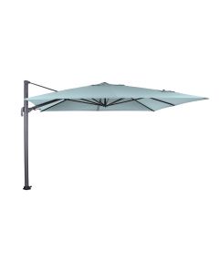 Hawaii Big Pole zweefparasol 350x350 cm - frame donker grijs - doek mint grijs