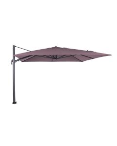 Hawaii Big Pole zweefparasol 350x350 cm - frame donker grijs - doek koper