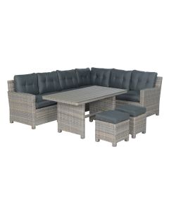 Alaska lounge dining set 5-delig rechts - vintage willow