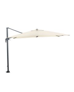Hawaii M zweefparasol 270x270 cm - donker grijs - doek ecru - bkeus