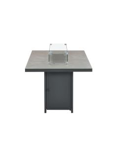 Elnes vuurtafel 200x100 cm - donker grijs
