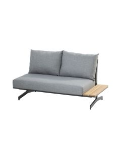 Fortuna loungebank links of rechts - donker grijs