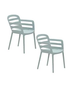 Mira tuinstoel soft groen - 2 stuks