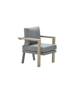 Samos lounge dining stoel - vironwood - mystic grijs