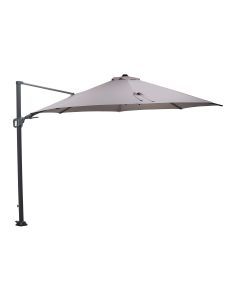 Hawaii zweefparasol Ø350 cm - frame donker grijs - doek zand