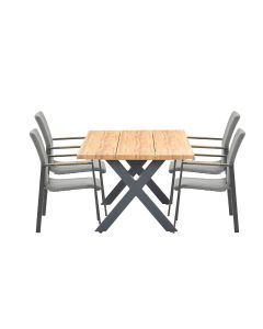 Ron tuinset 5-delig - Zadar tuintafel 180x100 cm