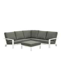 Coba loungeset 4-delig - wit / mos groen