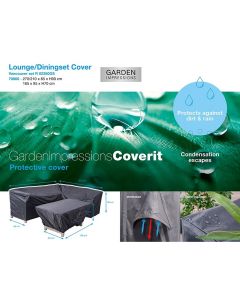 Garden Impressions Loungesethoes R 270x210xH85/90 en 165x95xH70 cm