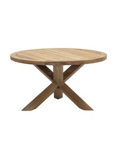 Elvira tuintafel Ø140 - naturel teak